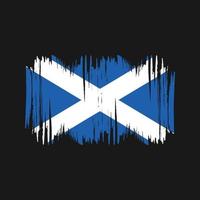 Scozia bandiera vettore spazzola. nazionale bandiera spazzola vettore