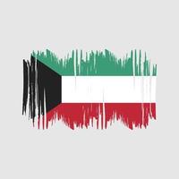 Kuwait bandiera vettore spazzola. nazionale bandiera spazzola vettore