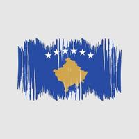 kosovo bandiera vettore spazzola. nazionale bandiera spazzola vettore