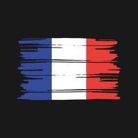 Francia bandiera spazzola vettore. nazionale bandiera design vettore