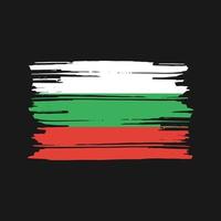 Bulgaria bandiera spazzola vettore. nazionale bandiera design vettore