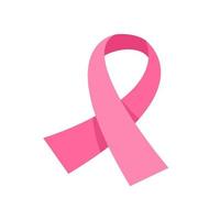 attraversato rosa nastro simbolo di mondo cancro giorno vettore