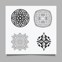 vettore illustrazione di minimalista ornamenti, Arabo ornamenti disegnato su carta siamo Perfetto per bandiera e manifesto decorazione