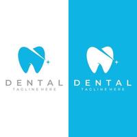 astratto dentale logo modello design. dentale Salute, dentale cura e dentale clinica. logo per Salute, dentista e clinica. vettore