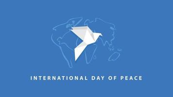 internazionale giorno di pace. vettore illustrazione