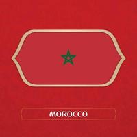 bandiera del marocco vettore