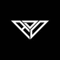 Inserisci lettera logo creativo design con vettore grafico, Inserisci semplice e moderno logo nel triangolo forma.