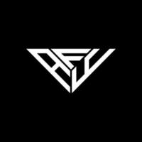 afy lettera logo creativo design con vettore grafico, afy semplice e moderno logo nel triangolo forma.