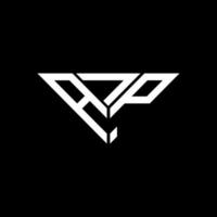 ajp lettera logo creativo design con vettore grafico, ajp semplice e moderno logo nel triangolo forma.