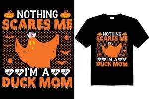 Halloween t camicia design vettore anatra mamma e infermiera t camicia