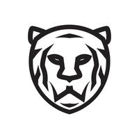 impostare il vettore di progettazione del logo della tigre monoline
