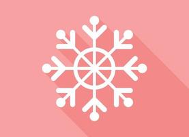 astratto realistico inverno Natale fiocco di neve icona - vettore
