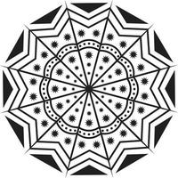 contento Diwali ornamentale indiano mandala arte stile vettore illustrazione