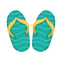 verde estate Flip flop vettore