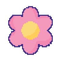 fiore pixel art vettore