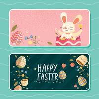 contento Pasqua lettering carte vettore