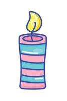 candela compleanno celebrazione vettore