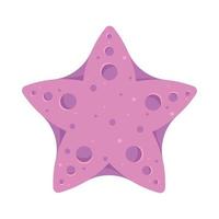viola stella marina animale vettore