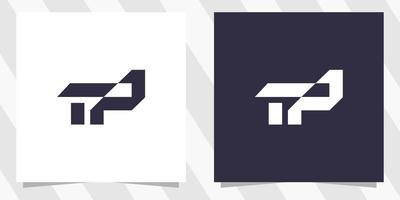 lettera tp pt logo design vettore