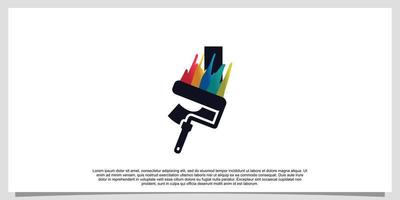 logo design iniziale lettera j per attività commerciale con dipingere colore vettore