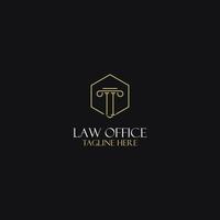 ti monogramma iniziali design per legale, avvocato, procuratore e legge azienda logo vettore