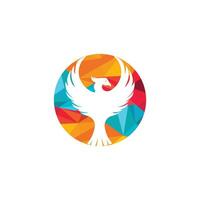 Fenice logo design. creativo logo di mitologico uccello. vettore