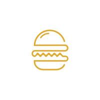 hamburger vettore logo design. hamburger bar logo.