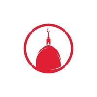 stella moschea Torre logo design. islamico logo disegni concetto. vettore