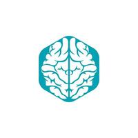 creativo cervello logo design. pensare idea concept.brainstorming energia pensiero cervello logotipo icona. vettore