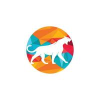 pantera gatto selvaggio animale vettore logo design. ghepardo logo design concetto.