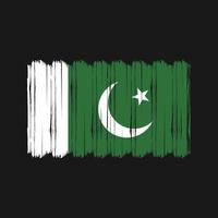 Pakistan bandiera spazzola vettore. nazionale bandiera spazzola vettore design