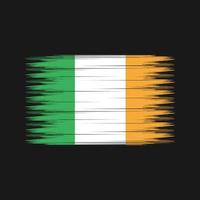 pennello bandiera irlanda. bandiera nazionale vettore