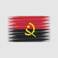 pennello bandiera angola. bandiera nazionale vettore