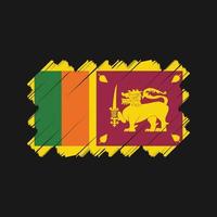 disegno vettoriale della bandiera dello sri lanka. bandiera nazionale