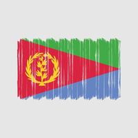 eritrea bandiera spazzola vettore. nazionale bandiera spazzola vettore design