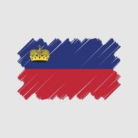 disegno vettoriale della bandiera del Liechtenstein. bandiera nazionale