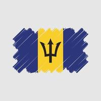 disegno vettoriale bandiera barbados. bandiera nazionale