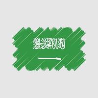 disegno vettoriale bandiera arabia saudita. bandiera nazionale
