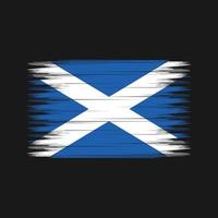 spazzola della bandiera della Scozia. bandiera nazionale vettore