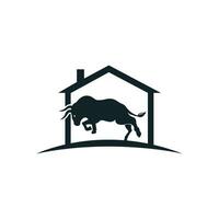 Toro Casa vettore logo design.