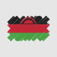 disegno vettoriale della bandiera del Malawi. bandiera nazionale