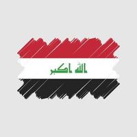 disegno vettoriale bandiera irachena. bandiera nazionale