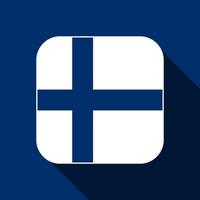 bandiera della Finlandia, colori ufficiali. illustrazione vettoriale. vettore