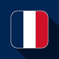 bandiera della Francia, colori ufficiali. illustrazione vettoriale. vettore