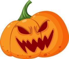 Halloween zucca cartone animato stile vettore