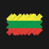 disegno vettoriale della bandiera della lituania. bandiera nazionale