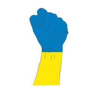 Aiuto Ucraina anti guerra creativo concetto con abbondanza mani di vario persone simboleggiante umano Comunità Aiuto vettore