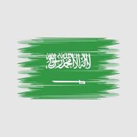Arabia arabia bandiera spazzola vettore. nazionale bandiera spazzola vettore