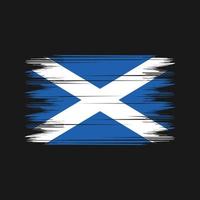 Scozia bandiera spazzola vettore. nazionale bandiera spazzola vettore