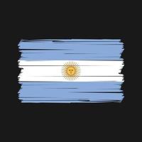 vettore di bandiera argentina. bandiera nazionale